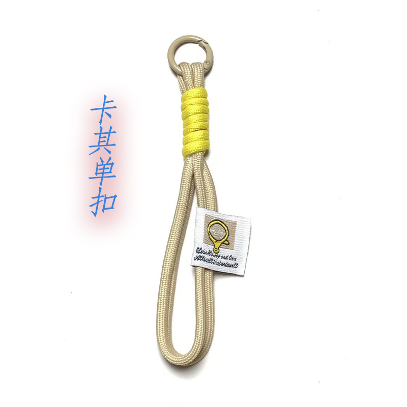新款撞色钥匙扣挂绳登山扣公仔挂件手机挂件手机链毛绒玩具西高地|undefined