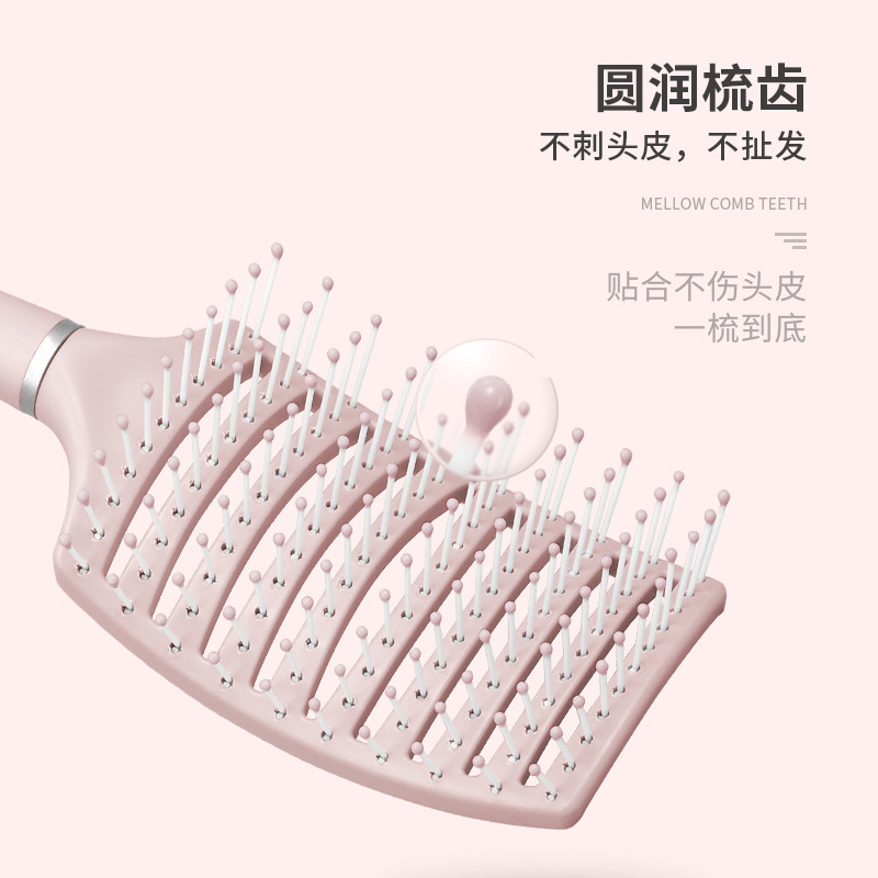 エアクッションコーム、エアバッグコーム、カーリングヘアコーム、女性専用ロングヘアコーム、女性用ポータブルホームマッサージコーム、リブコーム、ローリングコーム|undefined