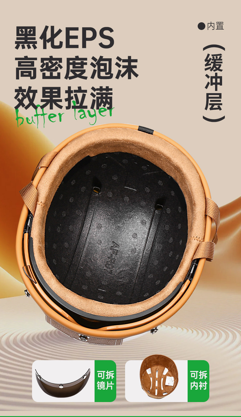 3C Certified Retro Motorcycle Helmet for Men and Women, Summer Half Helmet for Motorcycles, Scooters, and Electric Bikes, Japanese-Style Helmet