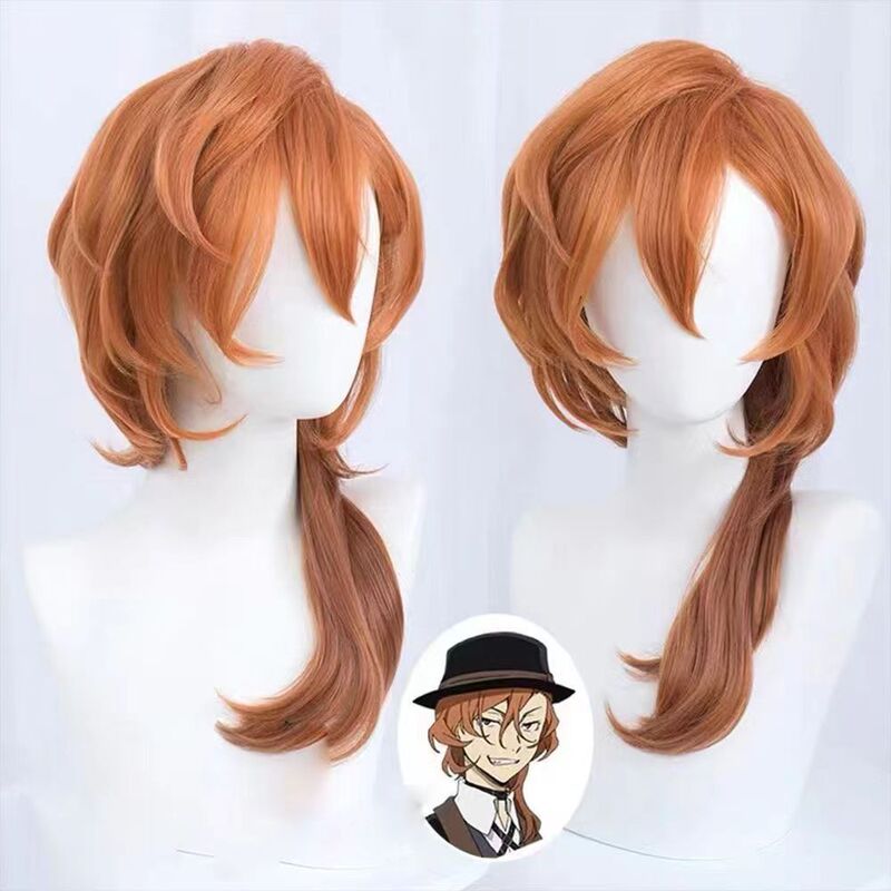 Universal cos Wig Wenhao Wild Dog Zhongyuan Zhongyuan cosplay Wig Oblique Bangs Medium Long Curly Hair Linen Yellow Universal cos Wig Wenhao Wild Dog Zhongyuan Zhongyuan cosplay Wig Oblique Bangs Medium Long Curly Hair Linen Yellow