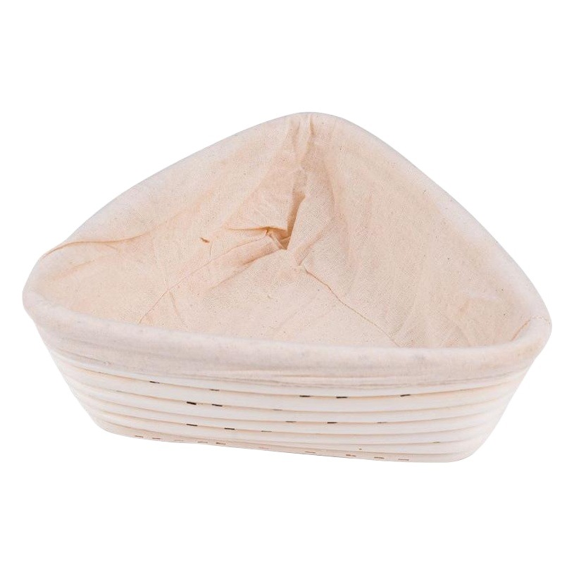 Cesta de fermentación de pan tejida a mano de ratán indonesio Cesta de fermentación de masa triangular redonda ovalada para hornear País de especificación múltiple