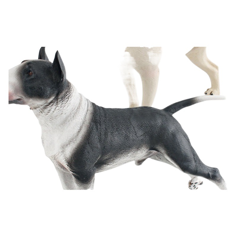 Simulación de exportación transfronteriza perro de mascota Modelo Animal Du Gao perro bull terrier Spinger perro juguete decoración estática