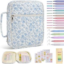 收纳包定制亚马逊热销书籍收纳包便携式手提收纳包绗缝棉防尘书套