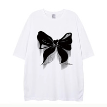 欧货洋气大版2024夏季纯棉短袖宽松韩版百搭中长款胖妹妹女士T恤