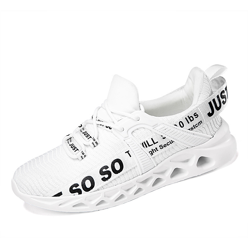 Zapatos de hombre 2023 nuevos zapatos de hombre de otoño volando tejido de moda transpirable deportes casual corriendo malla zapatos de moda Zapatos de gran tamaño image 10