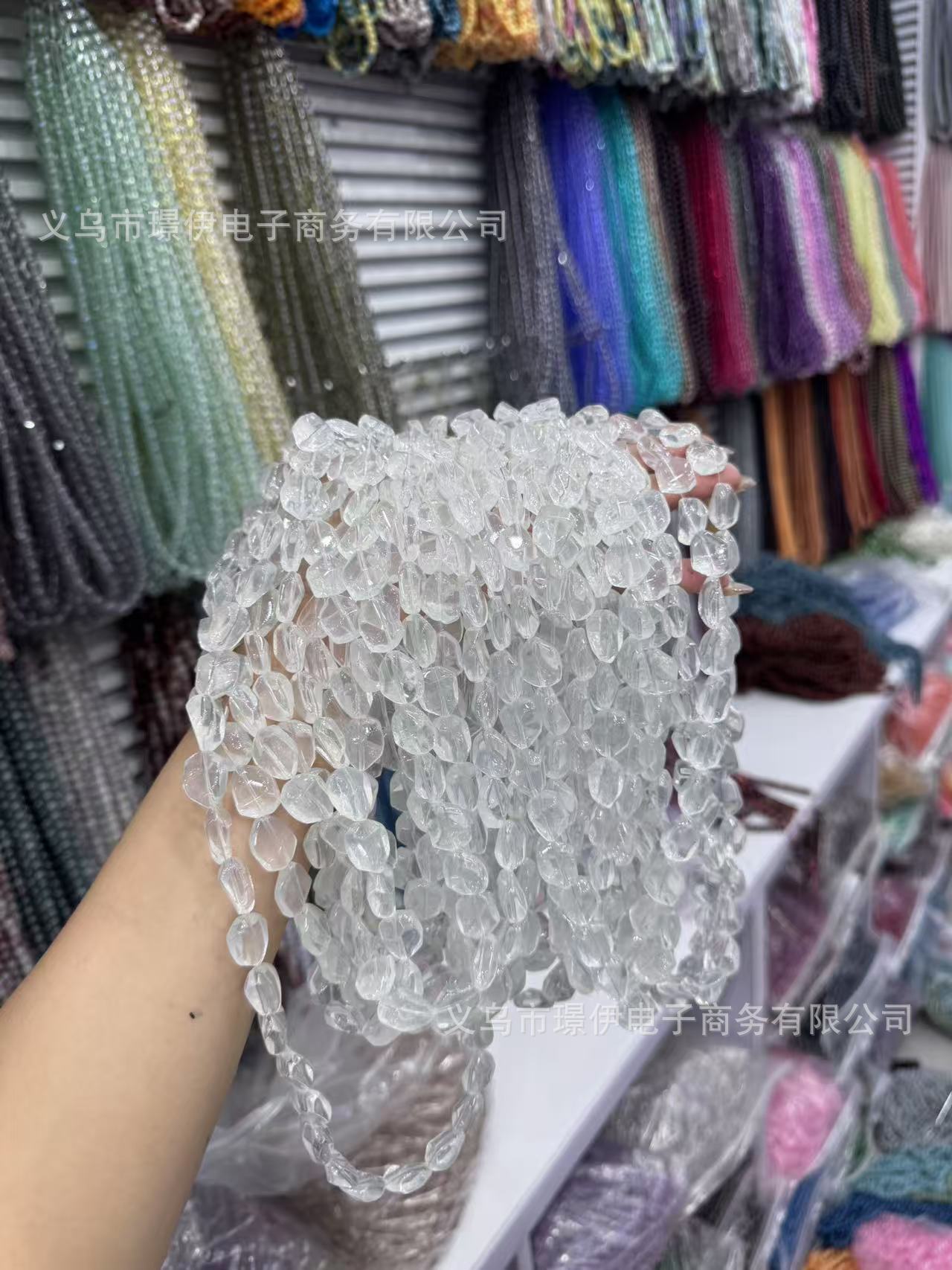 Jelly 12X16mm imitación polvo natural amatista cristal irregular cuentas sueltas bricolaje hecho a mano collar de cuentas material