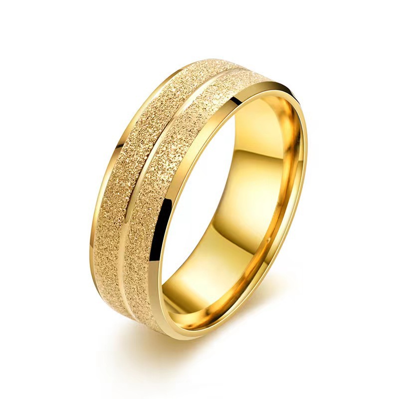 Solid Color Pattern Unisex Gender Plating Design Wholesale Jewelry Simple Style Solid Color 304 Stainless Steel Plating Rings