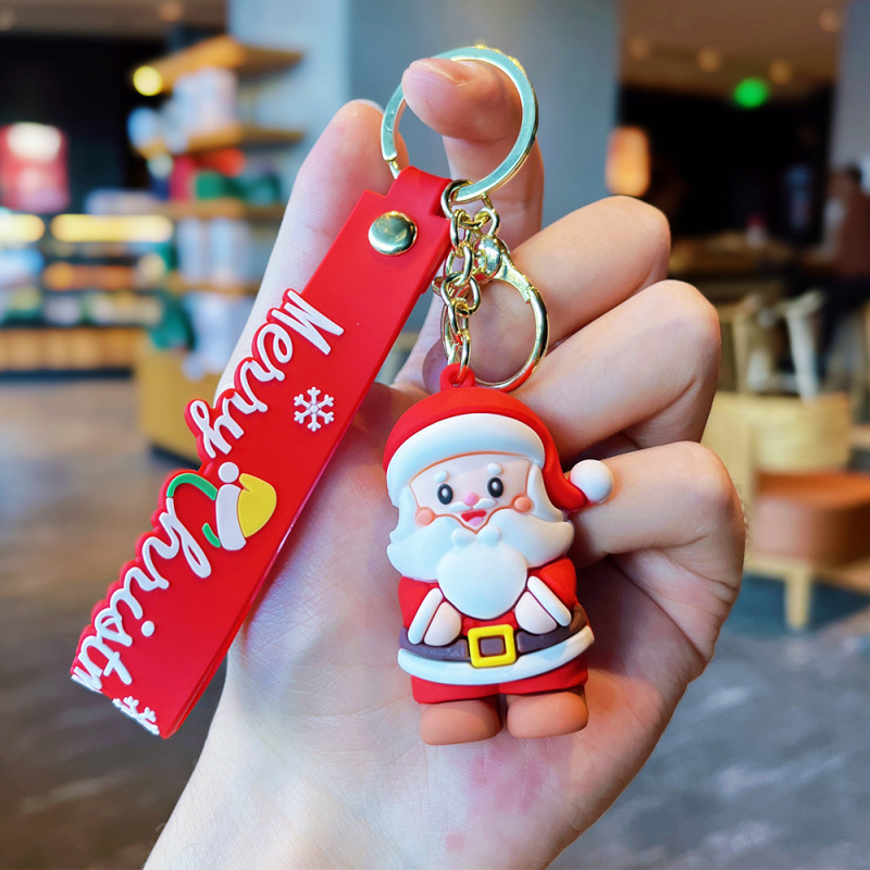 古典的なサンタクロースのキーホルダークロスボーダーストラップバッグアクセサリー自動車チェーン小商品カップル小プレゼント卸売り|undefined