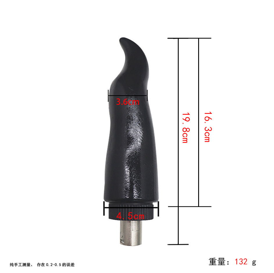 Accesorios de cañón telescópico femenino cristal transparente tras patio suave conector de cañón de tres agujeros analógico artículos para adultos