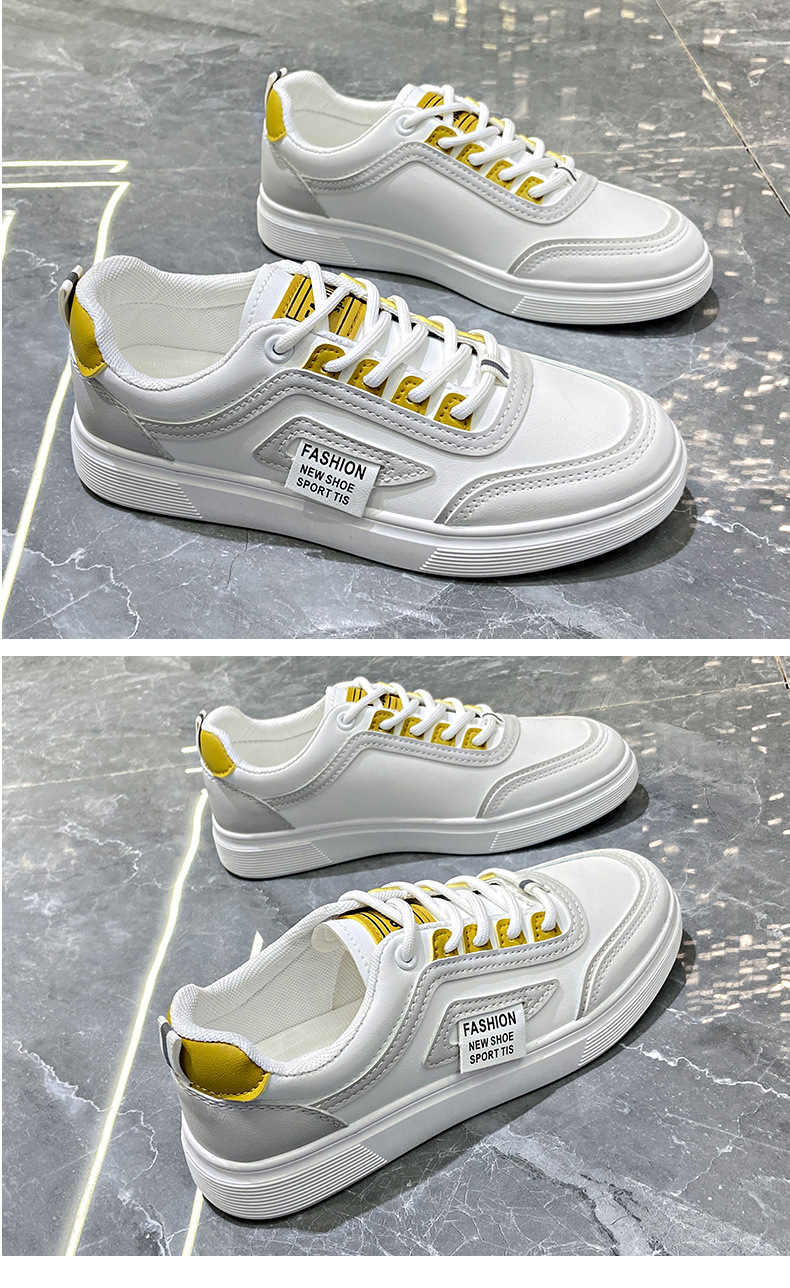 Instagram petites chaussures blanches pour étudiantes, édition coréenne, mode féminine, fond plat, respirantes et fines, décontractées, nouvelle collection printemps 2024_voghion.com