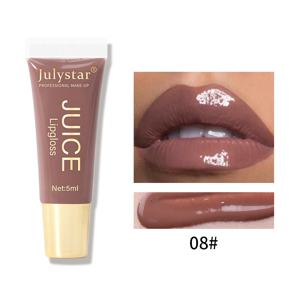 Cross-border hydrating lip gloss with a lustrous texture, non-stick cup, brightening tube, lip gloss and lip gloss wholesale for export undefined