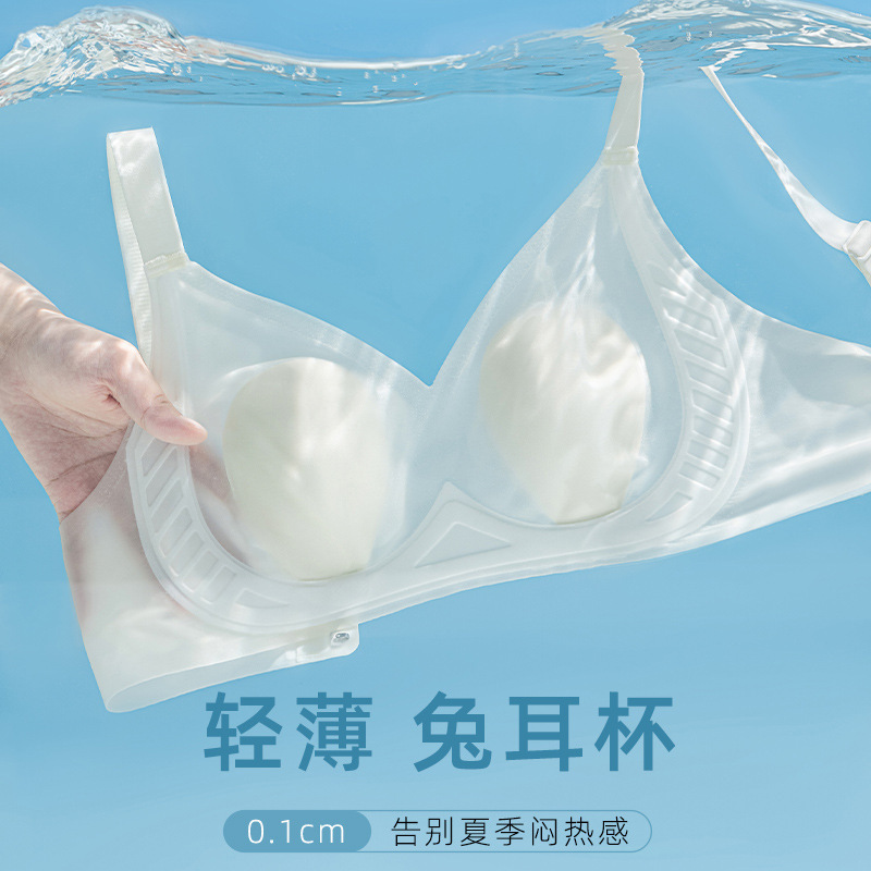 Summer Cool Intimates for Women with Big Breasts, Ultra-Thin Breathable Bra, Beautiful Back, Ice Skin Quality Version Summer Cool Intimates for Women with Big Breasts, Ultra-Thin Breathable Bra, Beautiful Back, Ice Skin Quality Version