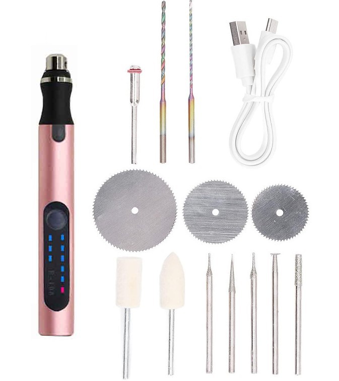 Máquina de grabado pequeña de mano mini máquina de pulir eléctrica Jade carpintería máquina de grabado máquina de corte de perforación de 12 piezas conjunto