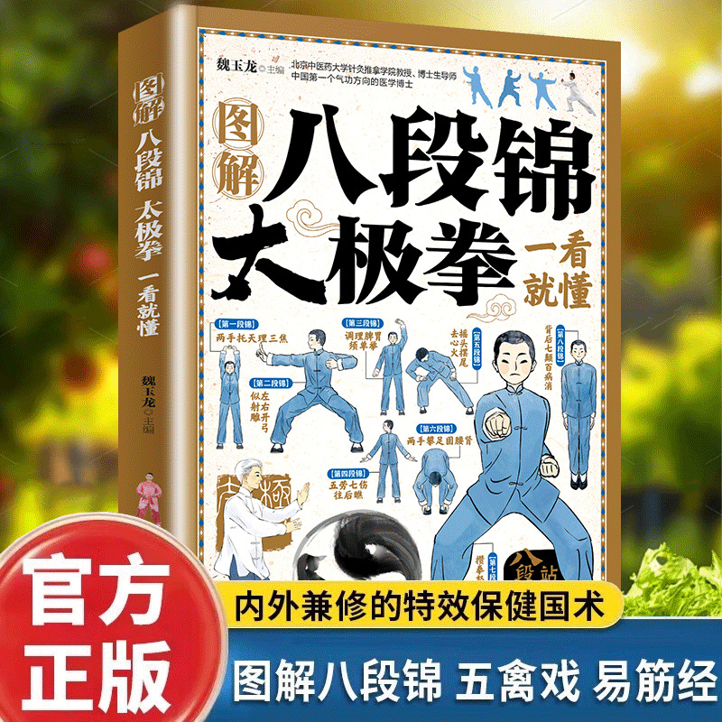 看图学八段锦中老年健康养生武术书太极拳完全图解陈氏杨氏普及氏