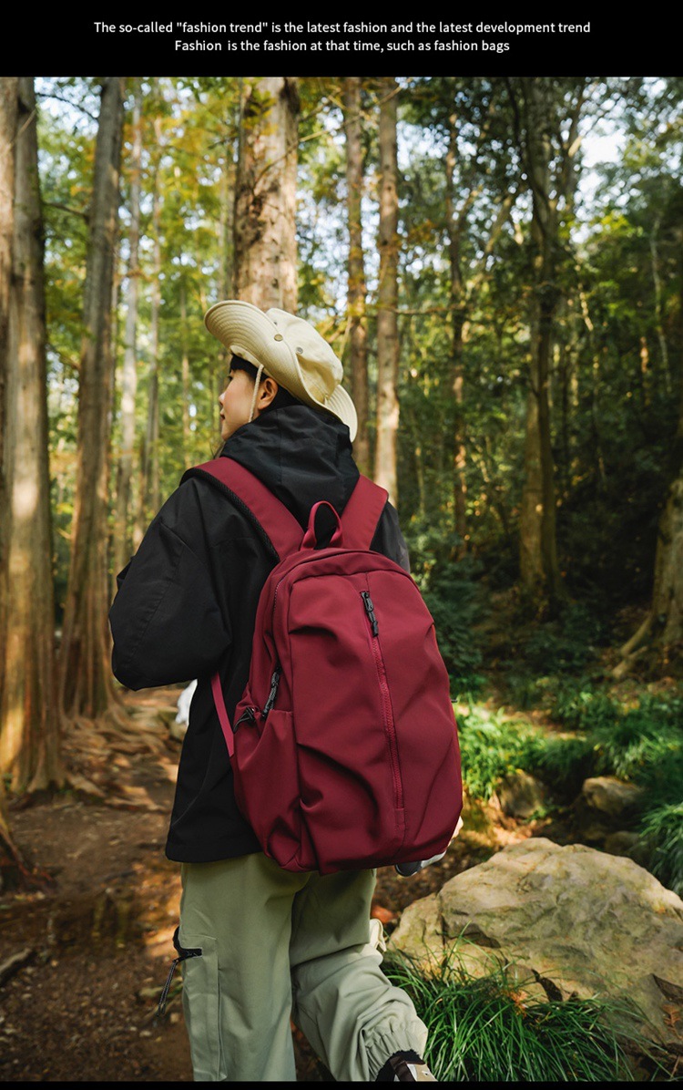 337g Weight Polyester Lining Material Sewing Thread Fashion Element Zipper Closure Type Double Shoulder Straps Strap Type Zipper Backpack Bags Type Holiday, Travel Occasion Oxford Cloth Material Waterproof Function Hiking Backpack Backpack Solid Color Pattern All Seasons Season Unisex Gender Classic Style, Sports Style Square Shape Large Size Waterproof Solid Color Holiday Travel Hiking Backpack 3