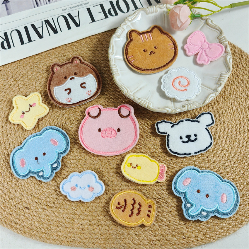 Cute Cartoon Animal Magic Stickers, Super Adorable Pig and Elephant Bangs Stickers, Seamless Hair Tidying Tool, Hair Accessories