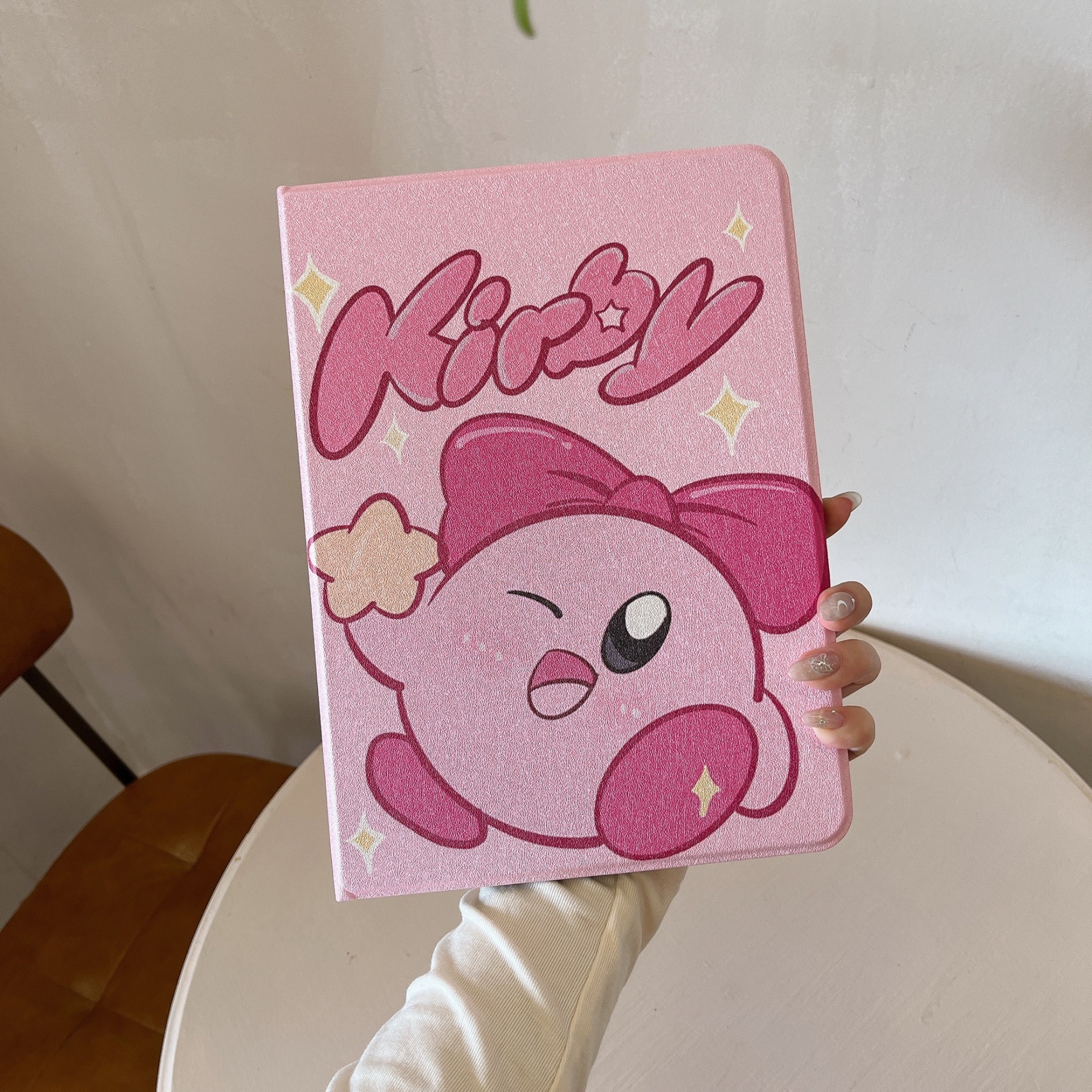 Suitable for Apple and Huawei Tablet Protective Leather Case, Cute Cartoon iPad Anti-Fall Case with Pen Slot and Magnetic Suction Cover