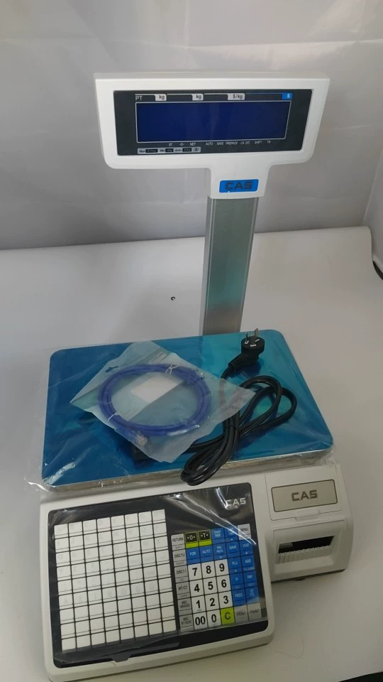 Корейский бренд Супермаркет Штрих-код Весы Kas Супермаркет Электронные весы CAS Супермаркет Печать Штрих-коды Весы 15kg