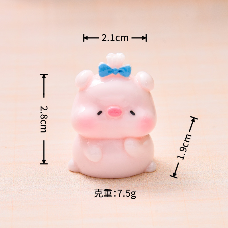 マイクロ風景クリエイティブかわいい豚人形装飾品ドールハウス DIY 装飾アクセサリーデスクトップ装飾品卸売|undefined