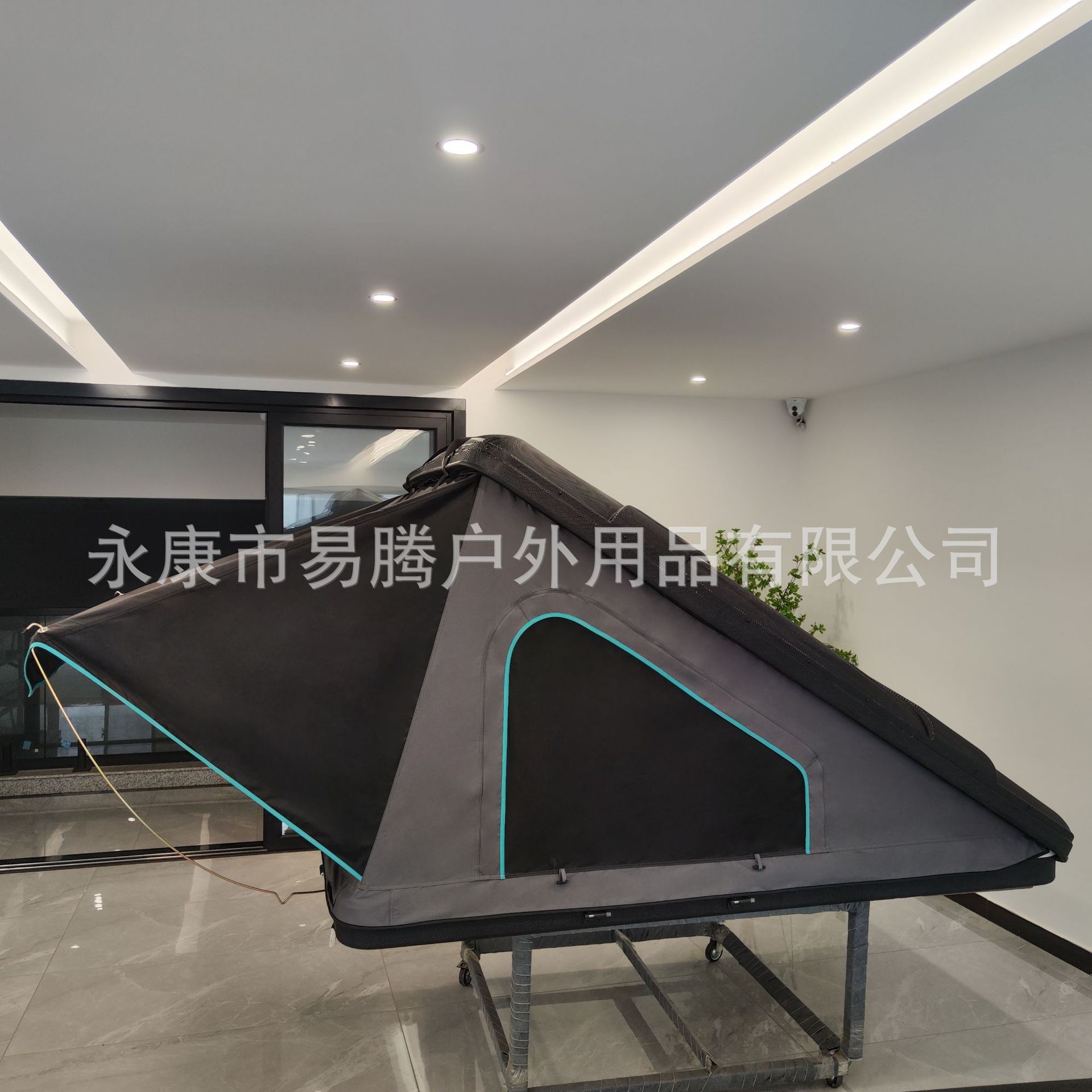 Cross-Border Abs Composite Triangular Tent Outdoor Camping Quick-Opening Folding Tent Suv Car Roof Tent