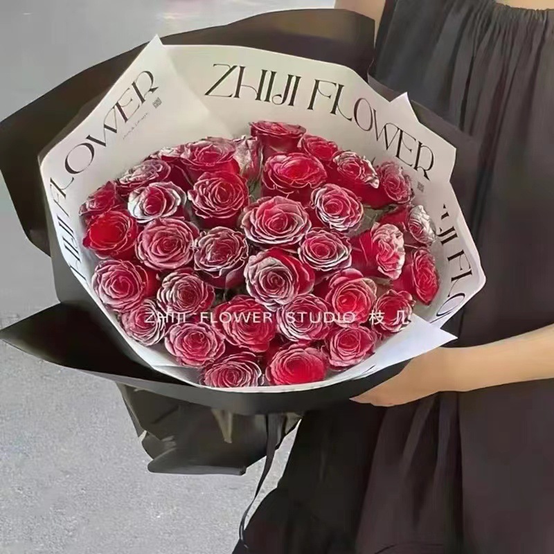 La pintura de aerosol de flores agente de pulverización de color mágico de hielo azul rosa aerosol a base de agua spray floral agente colorante 400ml en stock