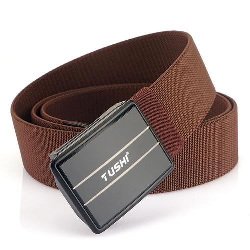 New Hot Selling Nylon Button Belt for Men Casual Canvas Waistband Breathable Versatile Jeans Belt Manufacturer Wholesale