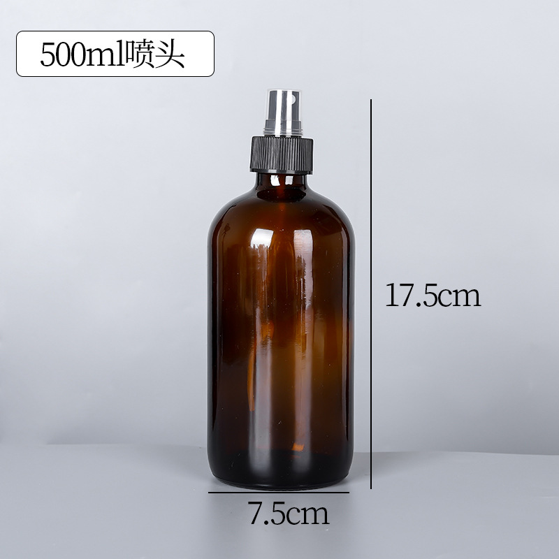 Botella de aceite esencial Brown Boston 15ml240ml120ml aceite esencial sub-embalaje botella de vidrio esencia spray