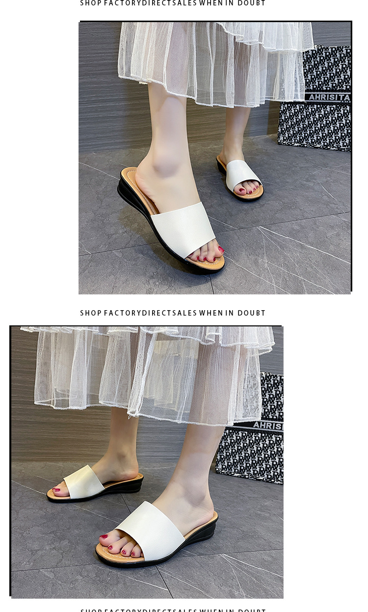 Women's Casual Solid Color Round Toe Slides Slippers display picture 3