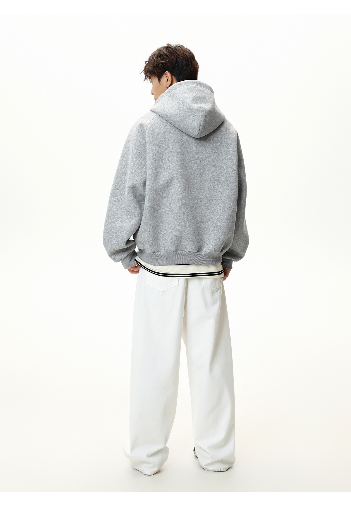 Schwerer Herren Hoodie Mit Half-zip Für Herbst Und Winter_voghion.com