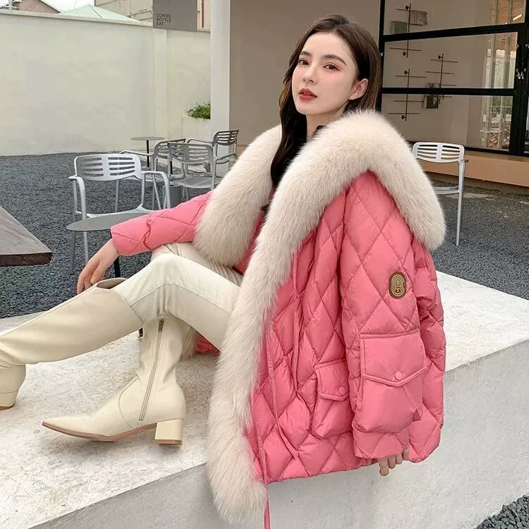 (Cross-border trading), winter keep warm long down jacket, 2025 years, mid-length