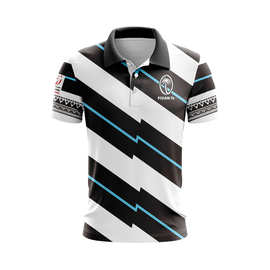 Rugby jersey橄榄球服2022斐济主场男士短袖POLO衫运动衫跨境供应