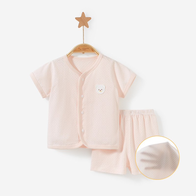 Conjunto de verano para bebés recién nacidos, ropa de verano de manga corta para niños y niñas, conjunto fino de dos piezas, ropa de bebé image 11
