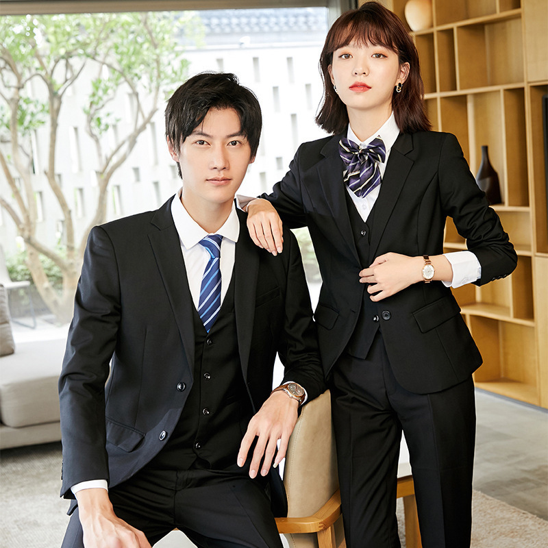 Spring and Autumn suit suit Women's Business wear men's and women's same insurance 4s shop suit tooling office formal wear overalls Spring and Autumn suit suit Women's Business wear men's and women's same insurance 4s shop suit tooling office formal wear overalls