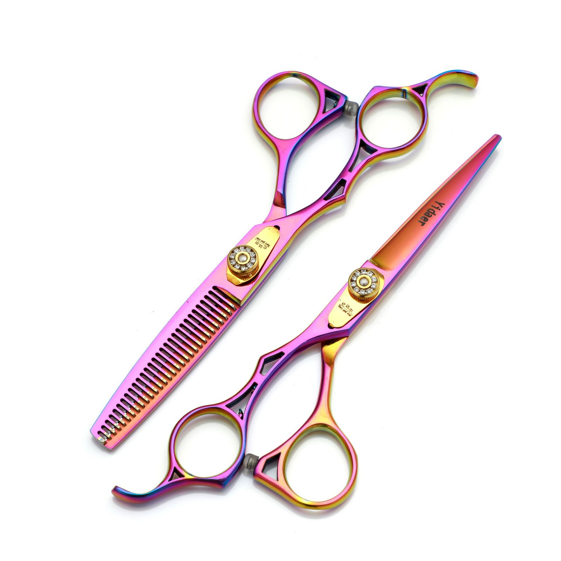 Herramientas de corte de pelo profesional personalizadas de corte de pelo para zurdos herramientas de corte de pelo duradero para zurdos