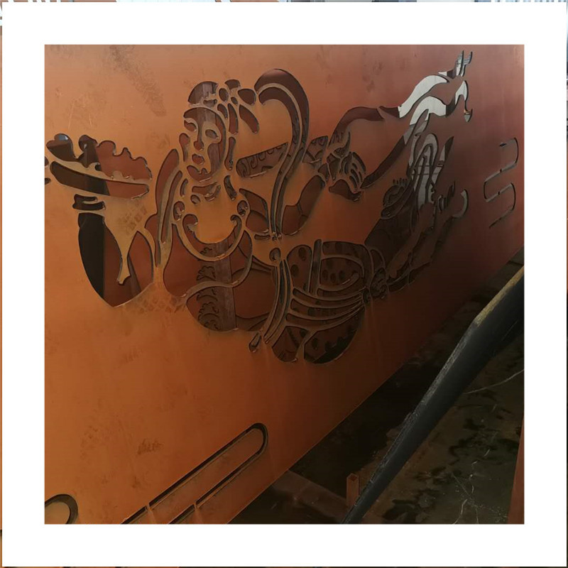 耐候钢板Q235nh 耐候板树池篦子 钢板镂空 园林景观用板