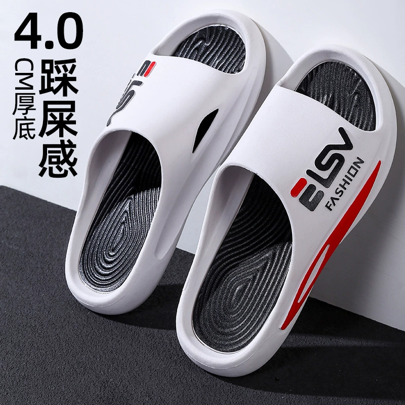 Мужские уличные тапочки, модные летние тапочки с мягким дном, нескользящий дезодорант, прочные парные модные шлепанцы для дома и улицы