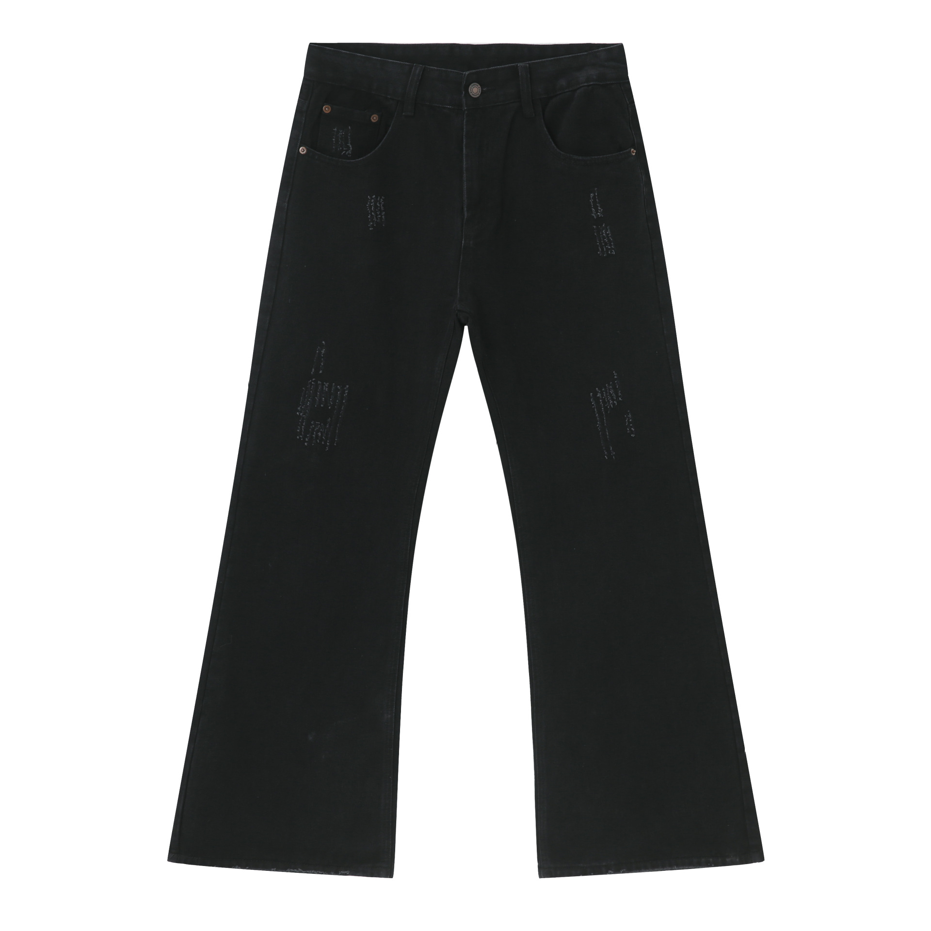 Flare Jeans High Street Style Loose Fit Straight Leg Slim Fit Long Pants American Trendy Brand Retro in Stock_mkmklike.com