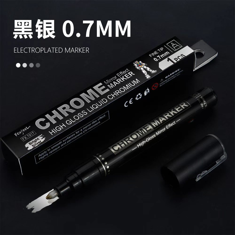 Marcador de cromado de metal, modelo de cromado de metal, cromado de metal, pintura de automóviles, tira de cromado, pintura de pintura