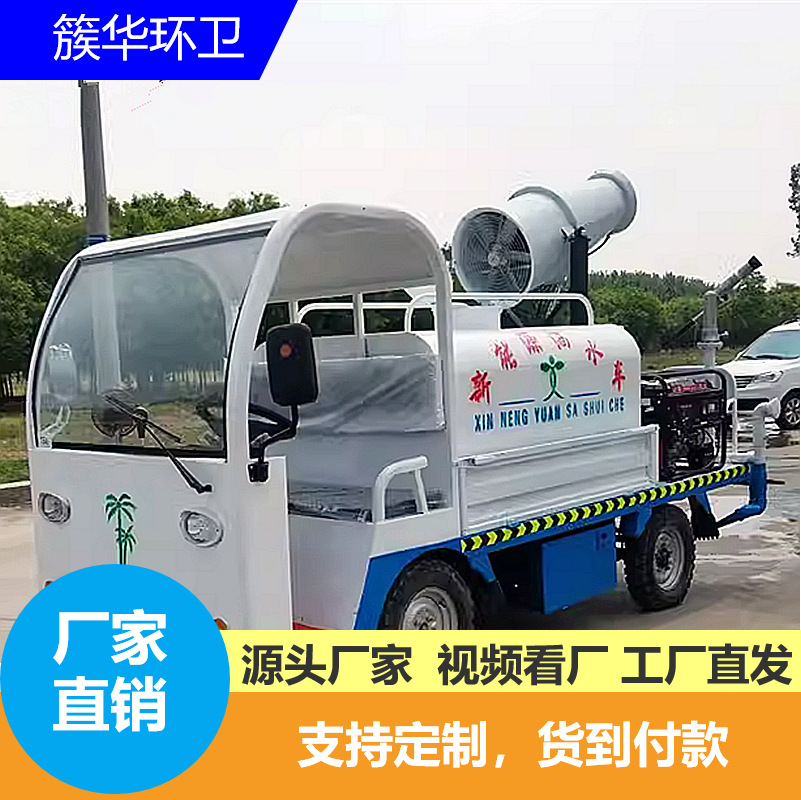新能源洒水车电动四轮雾炮工地降尘景区物业绿化喷洒车环卫洒水车