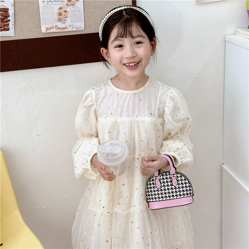 Estilo coreano ins nuevo bolso de los niños bebé mini retro Shell bolso estilo occidental chica crossbody accesorios bolsa
