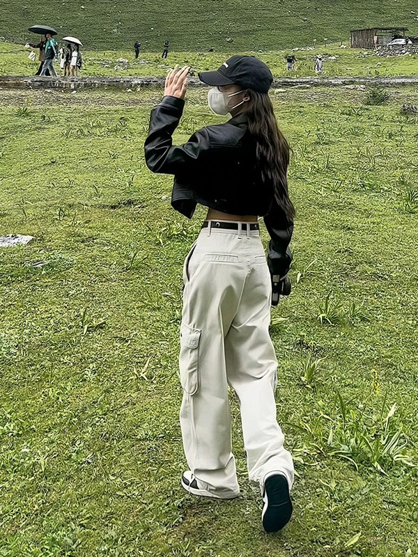 2025早秋机车小个子PU皮衣夹克外套女美式机车风高级感辣妹短款|undefined