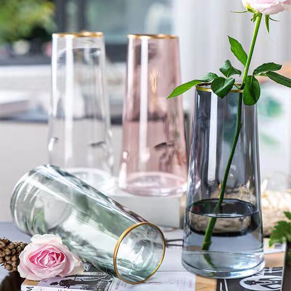 Creative transparent glass brand decorations for living room