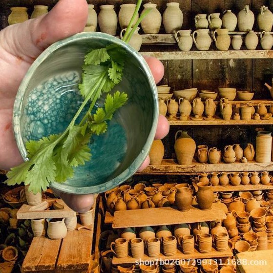 Cross-border Explosions Pottery Herb Stripper Pottery Herb Stripper Herbal Stripping Bowl