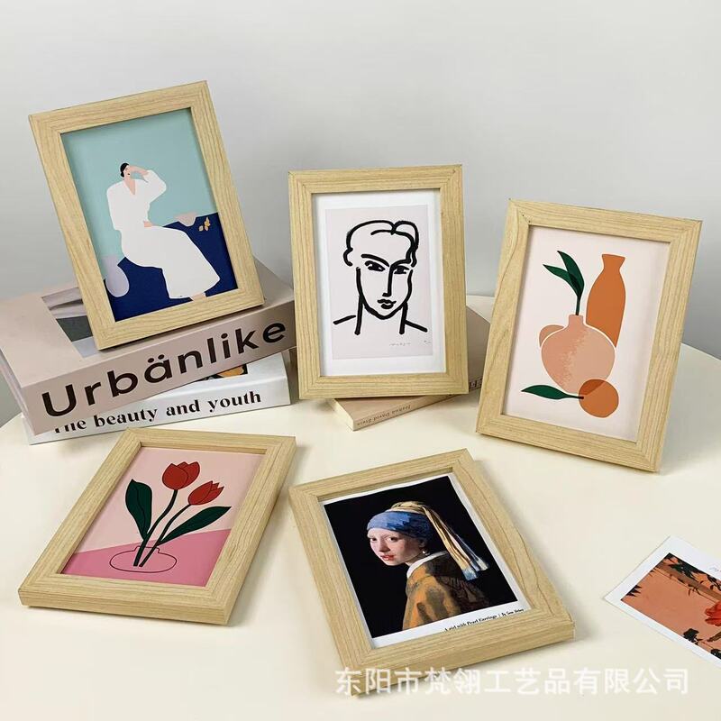 Photo Frame 6inch Tabletop Modern Art Photo Decorative Frame 10inch A4 Wall-Mounted Handmade Wooden Ins-Style Picture Frame Wholesale Photo Frame 6inch Tabletop Modern Art Photo Decorative Frame 10inch A4 Wall-Mounted Handmade Wooden Ins-Style Picture Frame Wholesale
