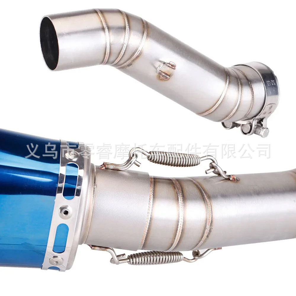 Motorcycle exhaust pipe is suitable for CB400F CBR500 modified CB400X middle exhaust connecting pipe