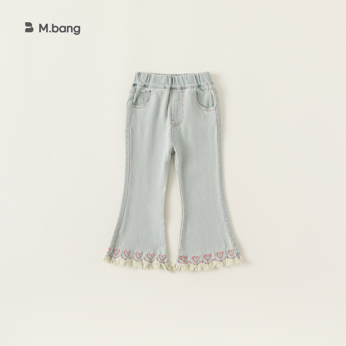 Ropa infantil Youbao, pantalones vaqueros estilo coreano para niñas, primavera y otoño, nuevos pantalones infantiles con borlas, pantalones acampanados para bebés, pantalones largos para bebés image 8