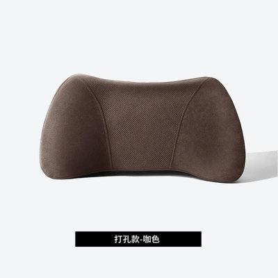 Waist support, Cushion Thin Memory Foam Small - upgraded-model-car-lumbar-support-brown-perforated-model
