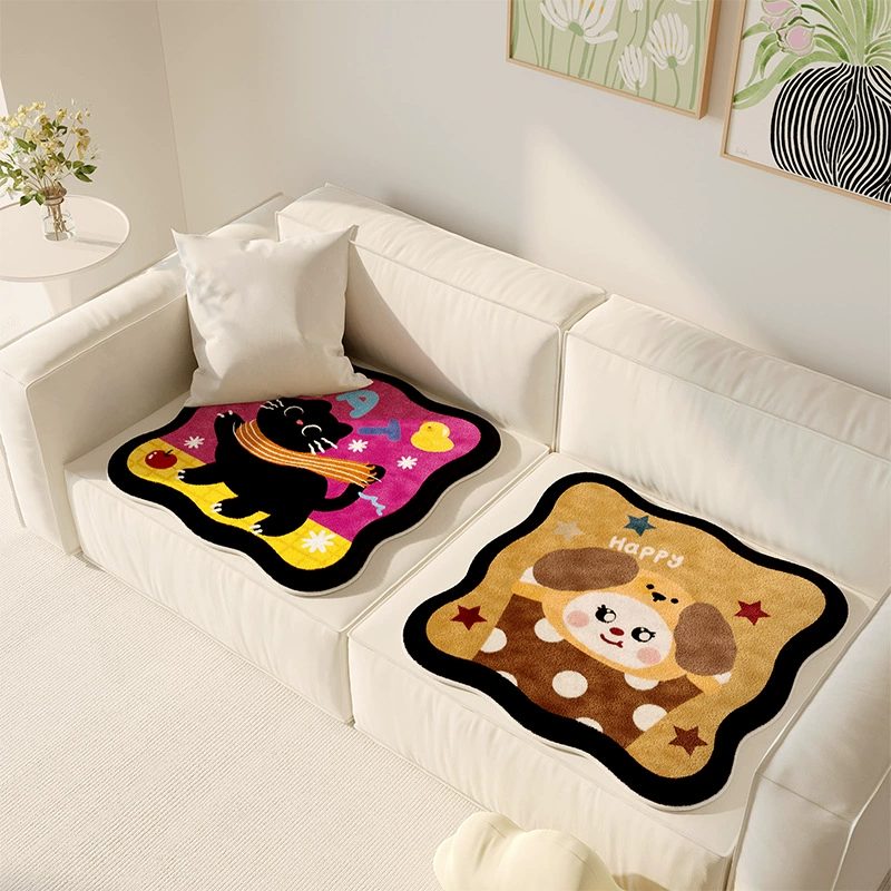 Winter plush non-slip sofa for students