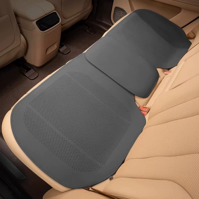 High-End, Ventilated, Cool and Breathable, Summer Seat cushion, seat cover - noble-black-punched-breathable-and-fully-edged-rear-seat-cushion