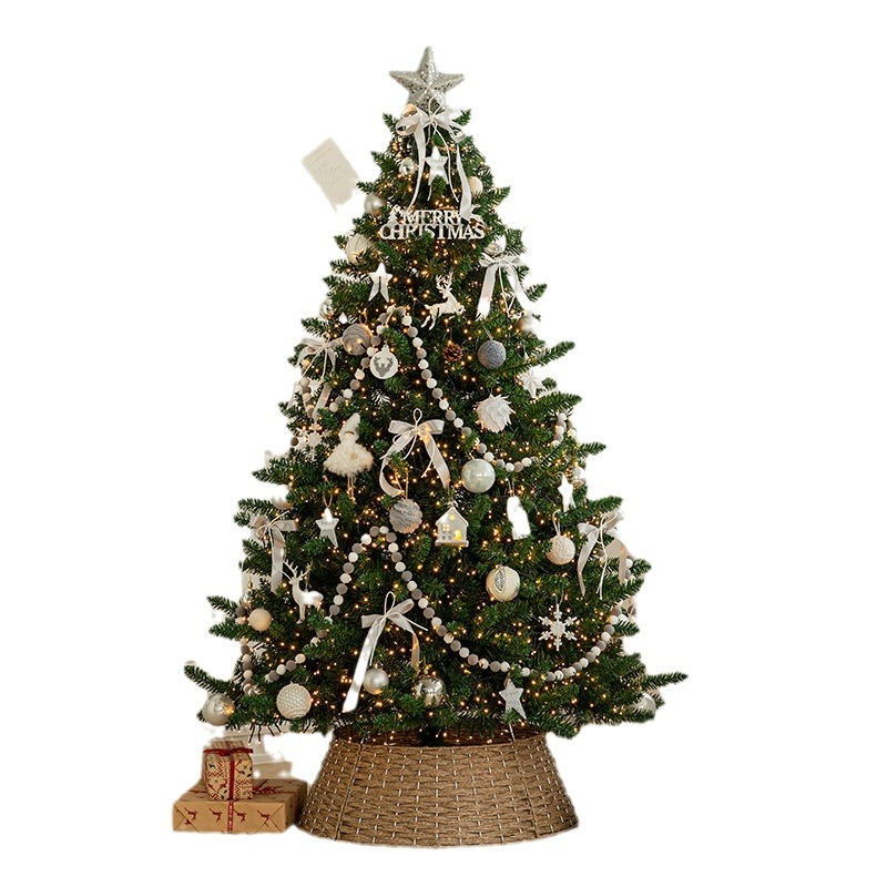 Nuevo árbol de Navidad con iluminación de gran tamaño cifrado paquete de suelo árbol simulación de árbol decoración decoración del centro comercial de Navidad